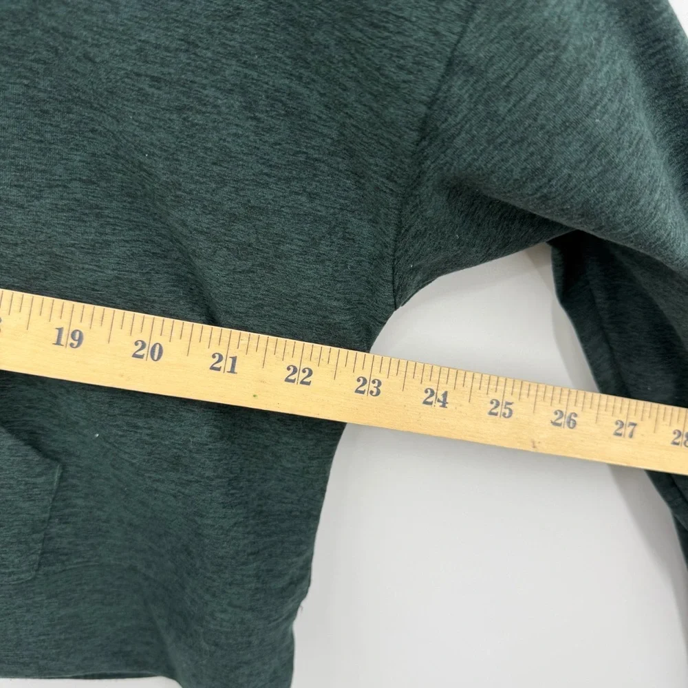 Fabletics Cloud Jersey cropped hoodie everpine heather green‎ sz M
